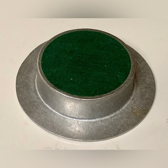 Mid Century Vintage Felt Lined Wilton Armetale RWP Solid Pewter Wine Coaster - Picture 9 of 16